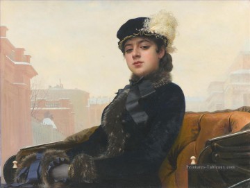  Ivan Art - Portrait d’une femme démocratique Ivan Kramskoi